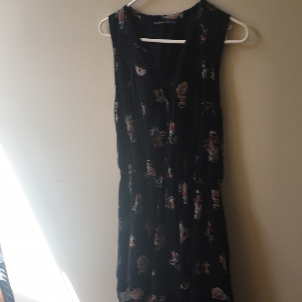 Navy floral dress